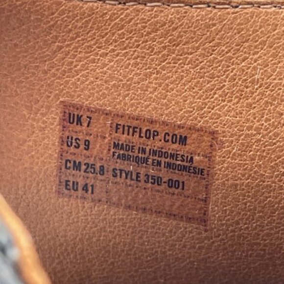 FitFlop Black Thong Sandals Flip-Flops Women's Sz 9 Adjustable Buckle - Picture 8 of 8